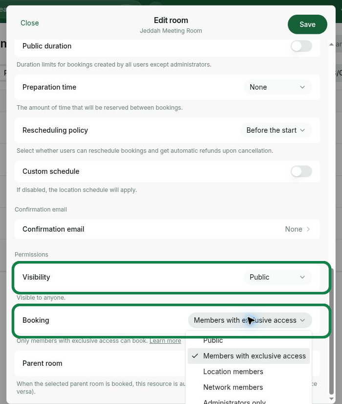 Resource Management Bookings Exclusive Resource Access 1