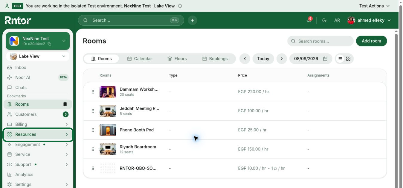 Resource Management Set Up Pricing For Resources 1