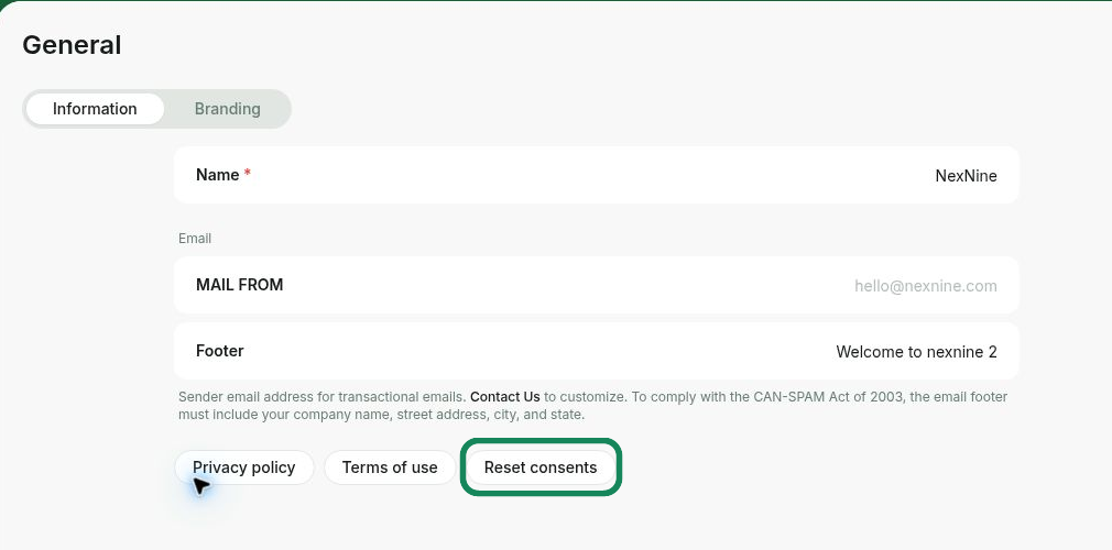 General Privacy Policy Prompt Users To Reaccept The Updated Privacy Policy