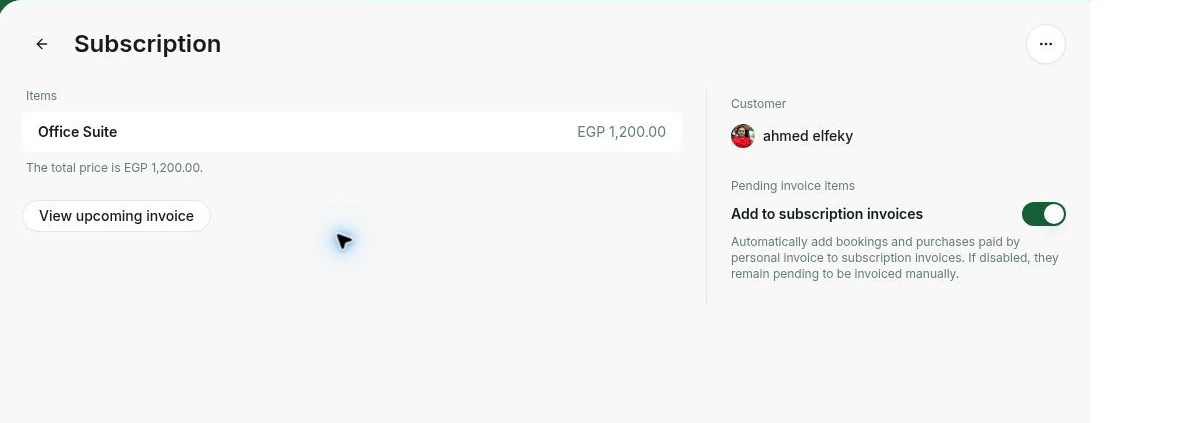 Add personal invoice purchases to subscription invoices in RNTOR
