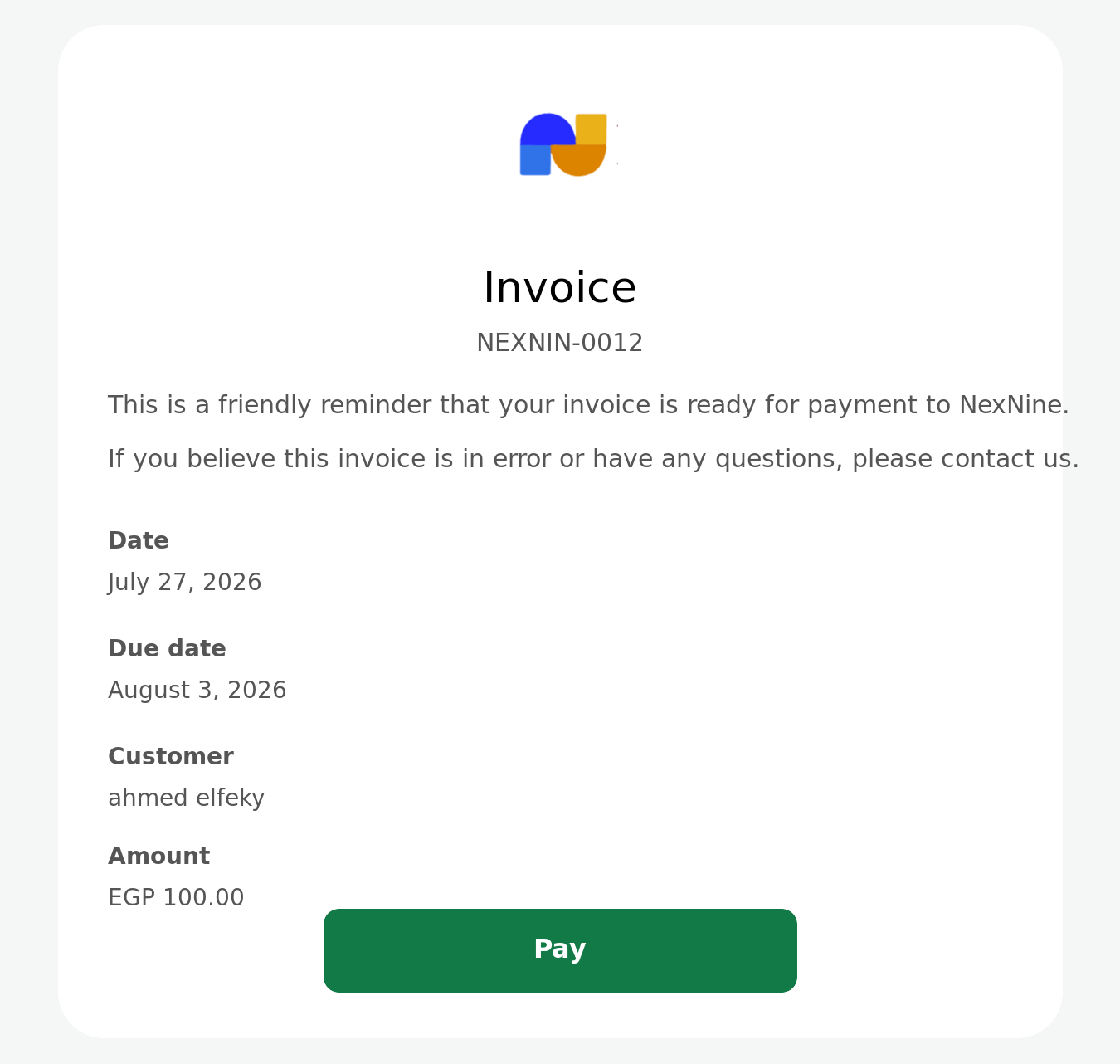 Manually resent invoice payment reminder email in RNTOR