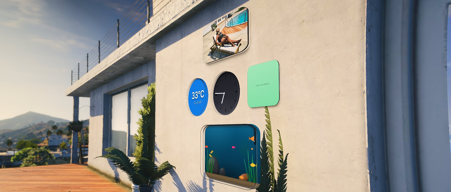 RoadVR widgets stuck into a wall