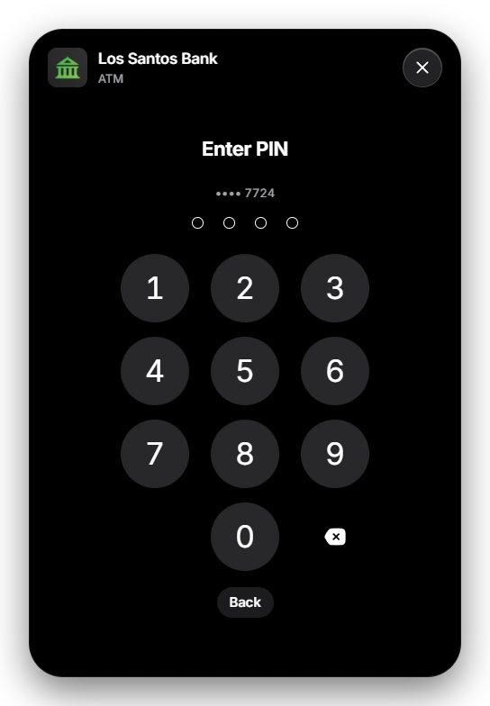 ATM asking for the card PIN