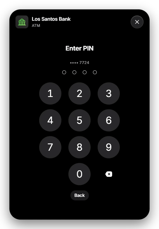 ATM asking for the card PIN