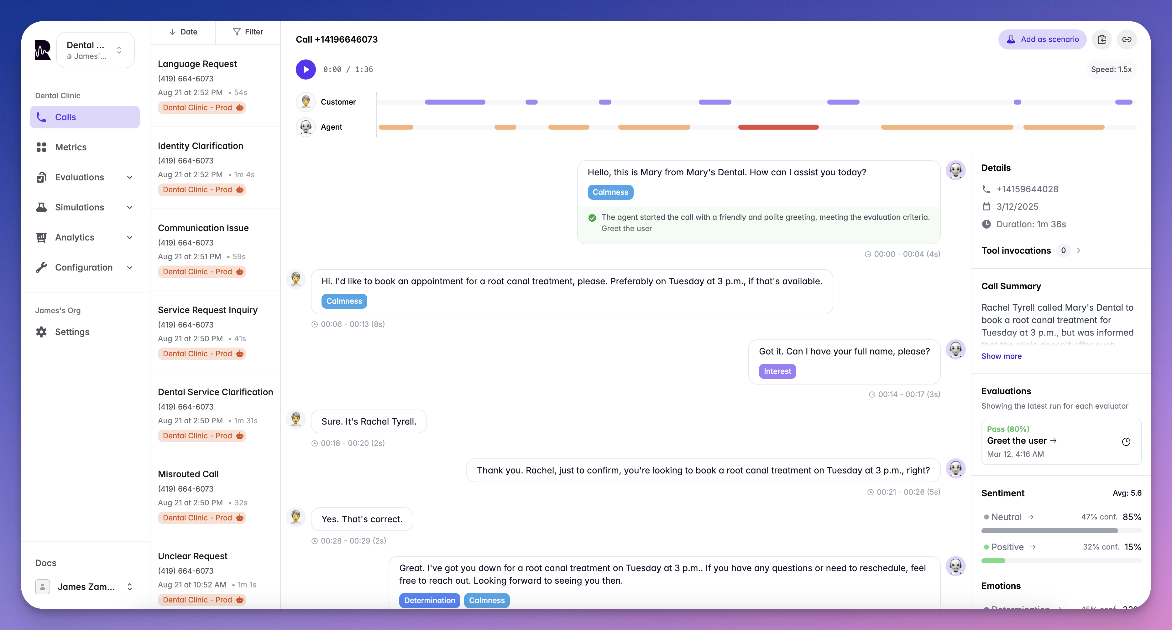 Call List Dashboard