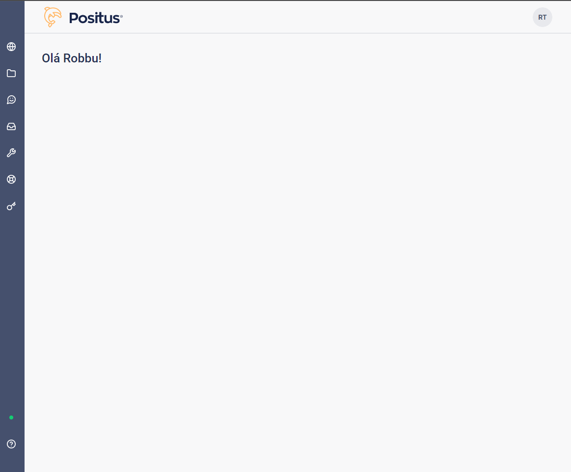 Abrindo um novo ticket de suporte no Positus Studio