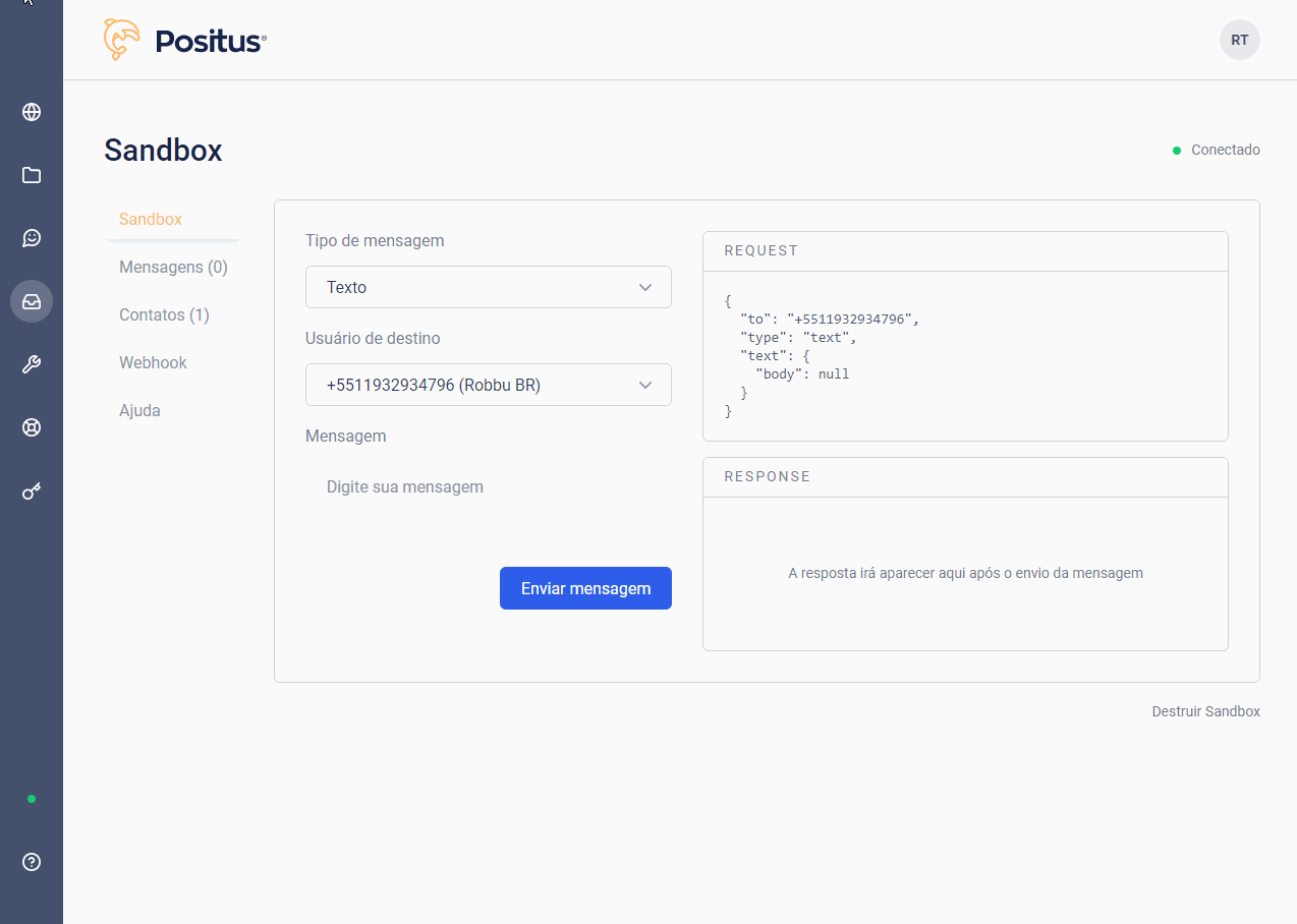 Destruindo a Sandbox no Positus Studio