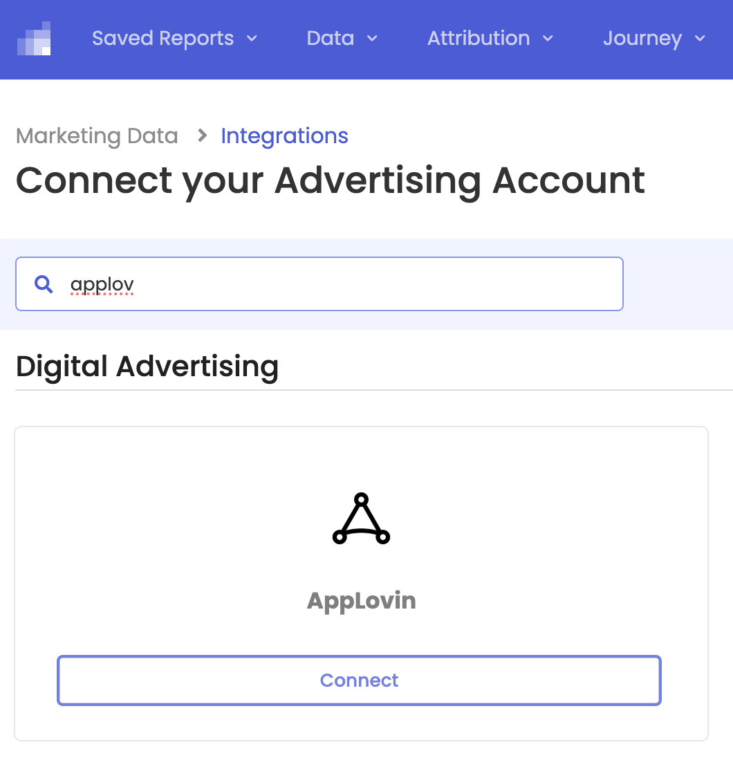Connecting AppLovin in Rockerbox