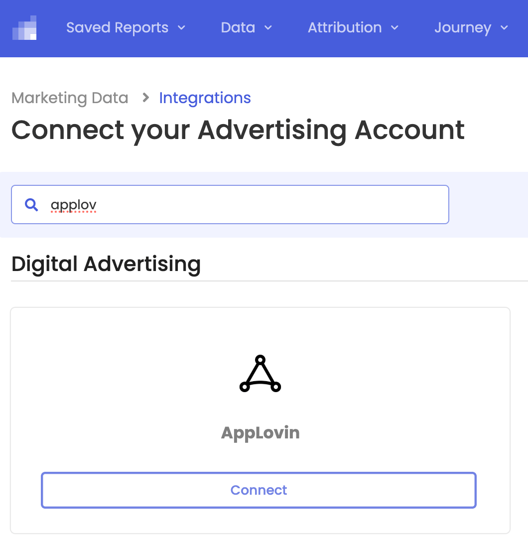 Connecting AppLovin in Rockerbox