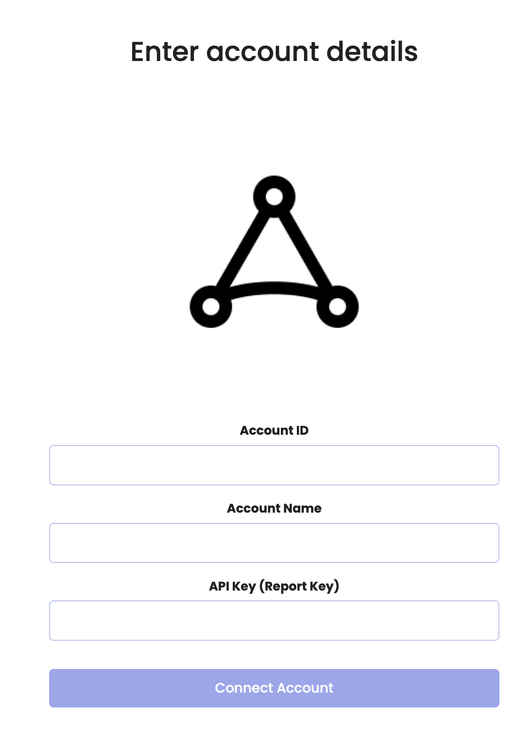 Entering AppLovin account details in Rockerbox
