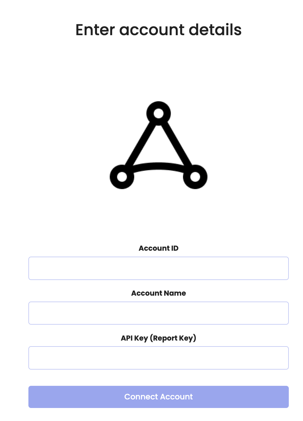 Entering AppLovin account details in Rockerbox