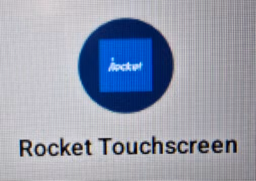 Blue Rocket Touchscreen app icon in the app tray