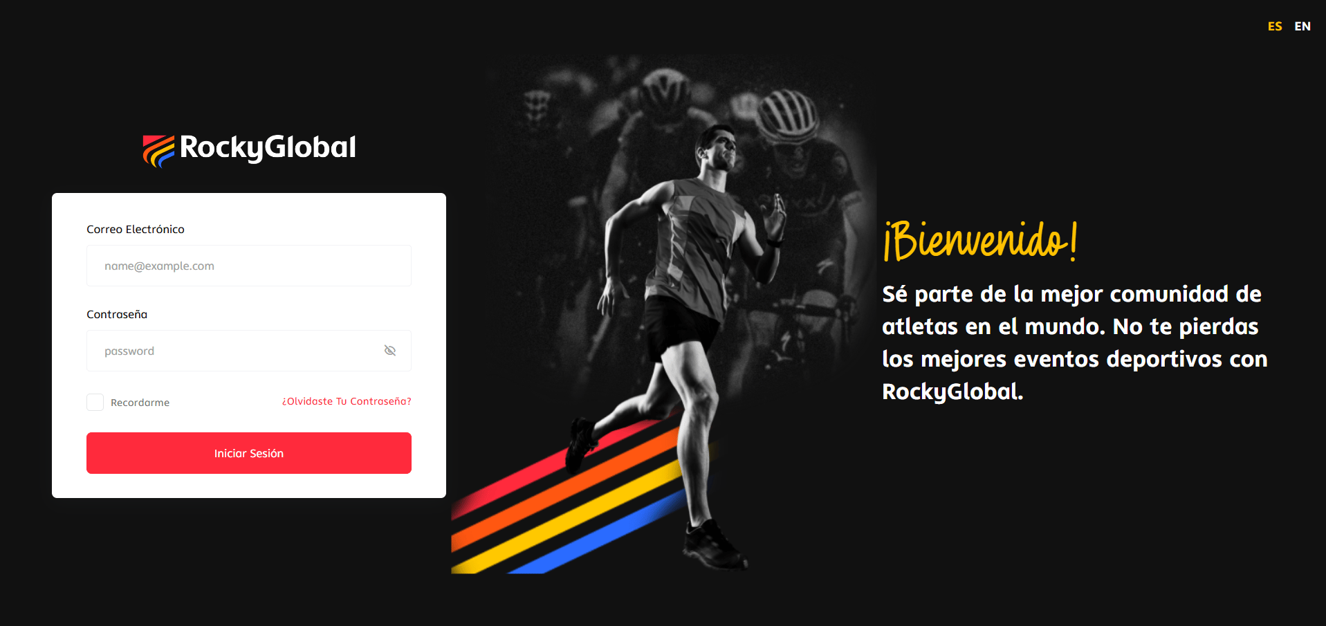 Login screen with the "Forgot your password?" link