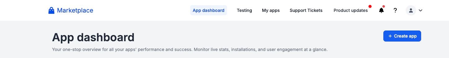 HighLevel Marketplace App dashboard with My apps and Create app highlighted by their placement in the interface