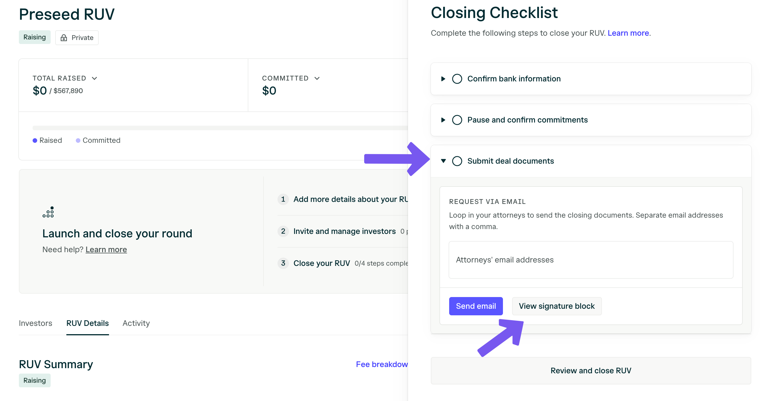 RUV Closingchecklist Signatureblock Pn