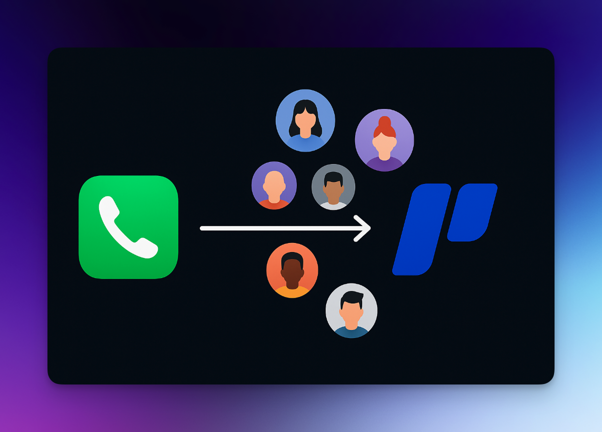 Importing contacts from your phonebook into Rolodex
