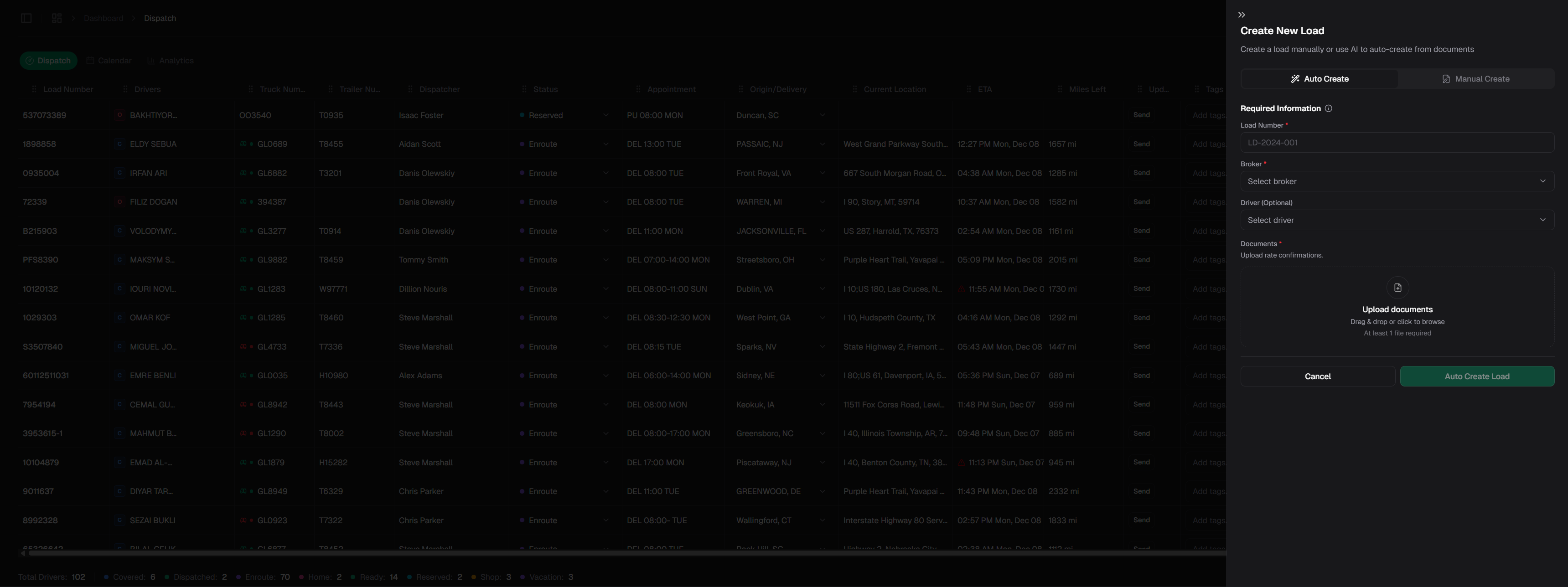 Create new load form