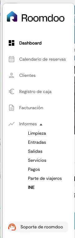 Reports menu