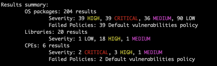 Wiz scan results for cr.root.io/node:25.0.0