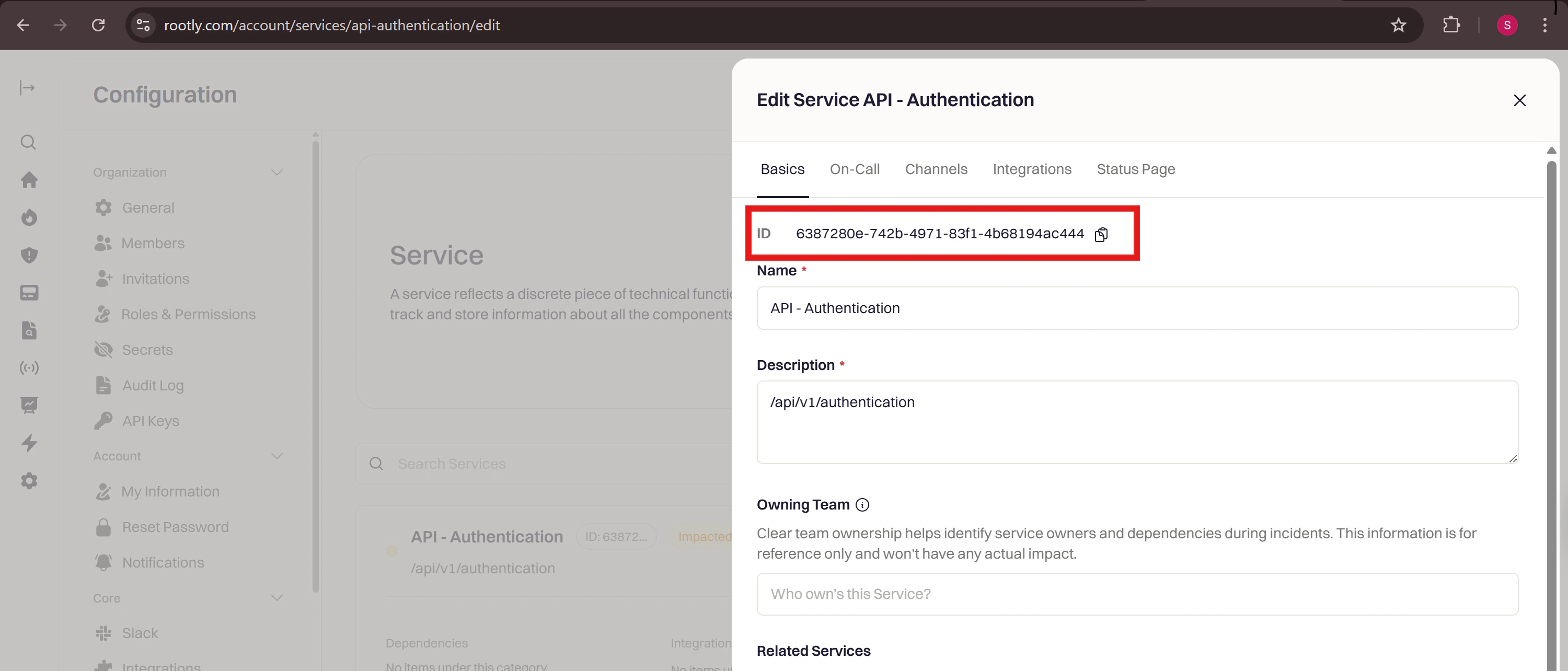 Finding the ID of a Rootly resource