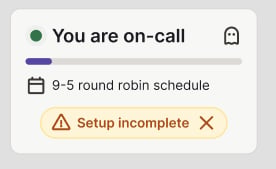 Widget showing a setup-incomplete reminder to add a phone number or install the mobile app