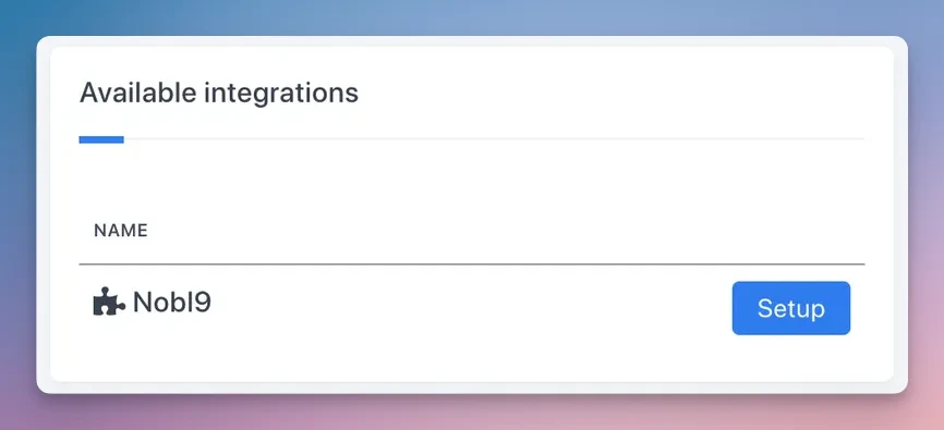 Nobl9 integration in Rootly integrations page