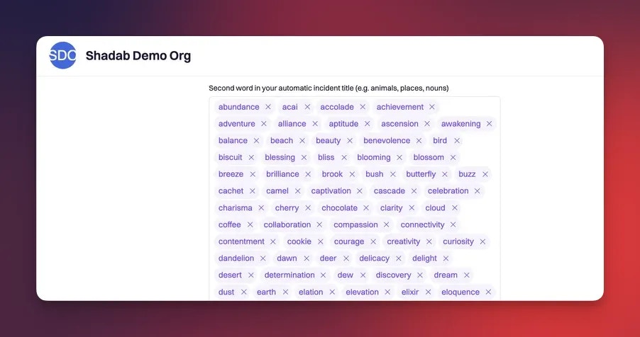 Organization Settings > Show Advanced Settings > Incident Title Generator