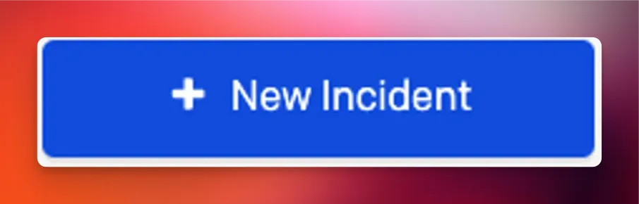 PagerDuty new incident button