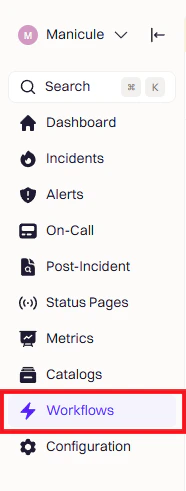 Rootly Workflows page