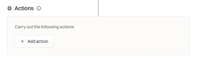 Add action button in workflow editor