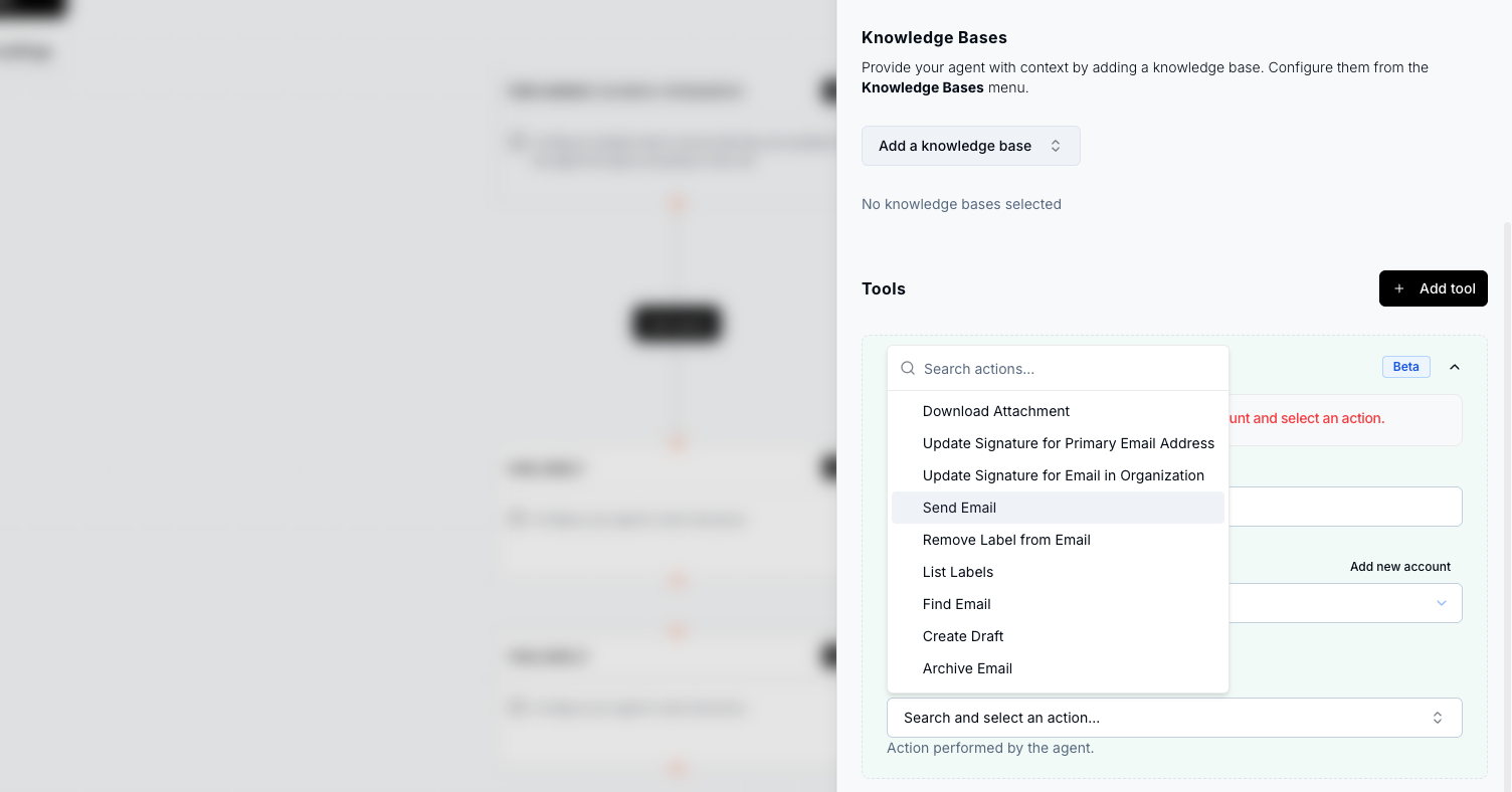 Tool configuration form