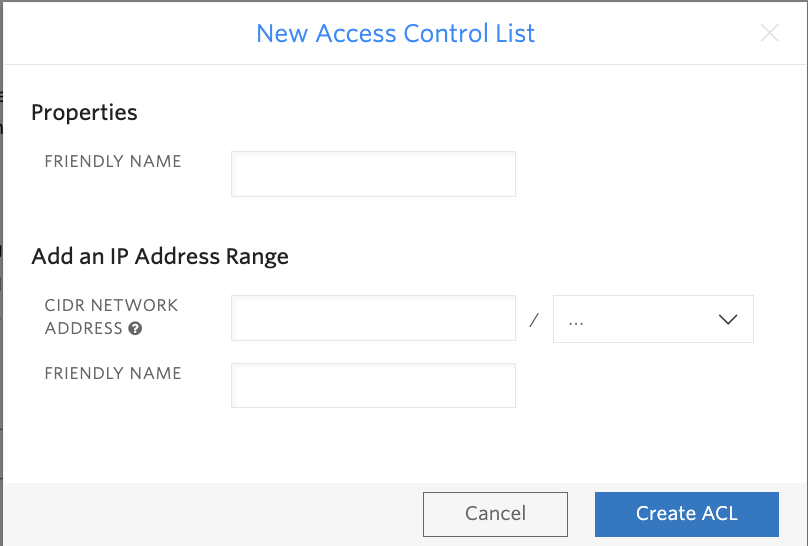 Twilio New Access Control List