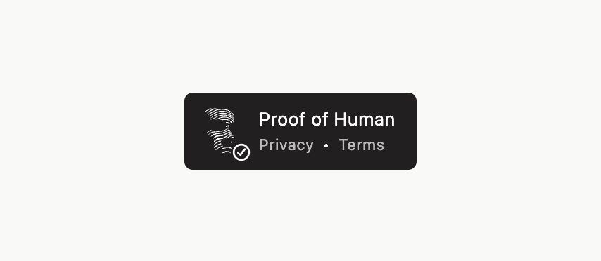 Proof of Human badge