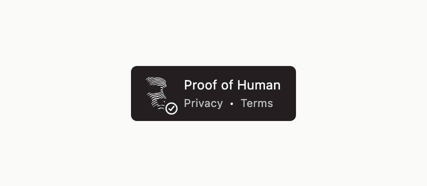 Proof of Human badge