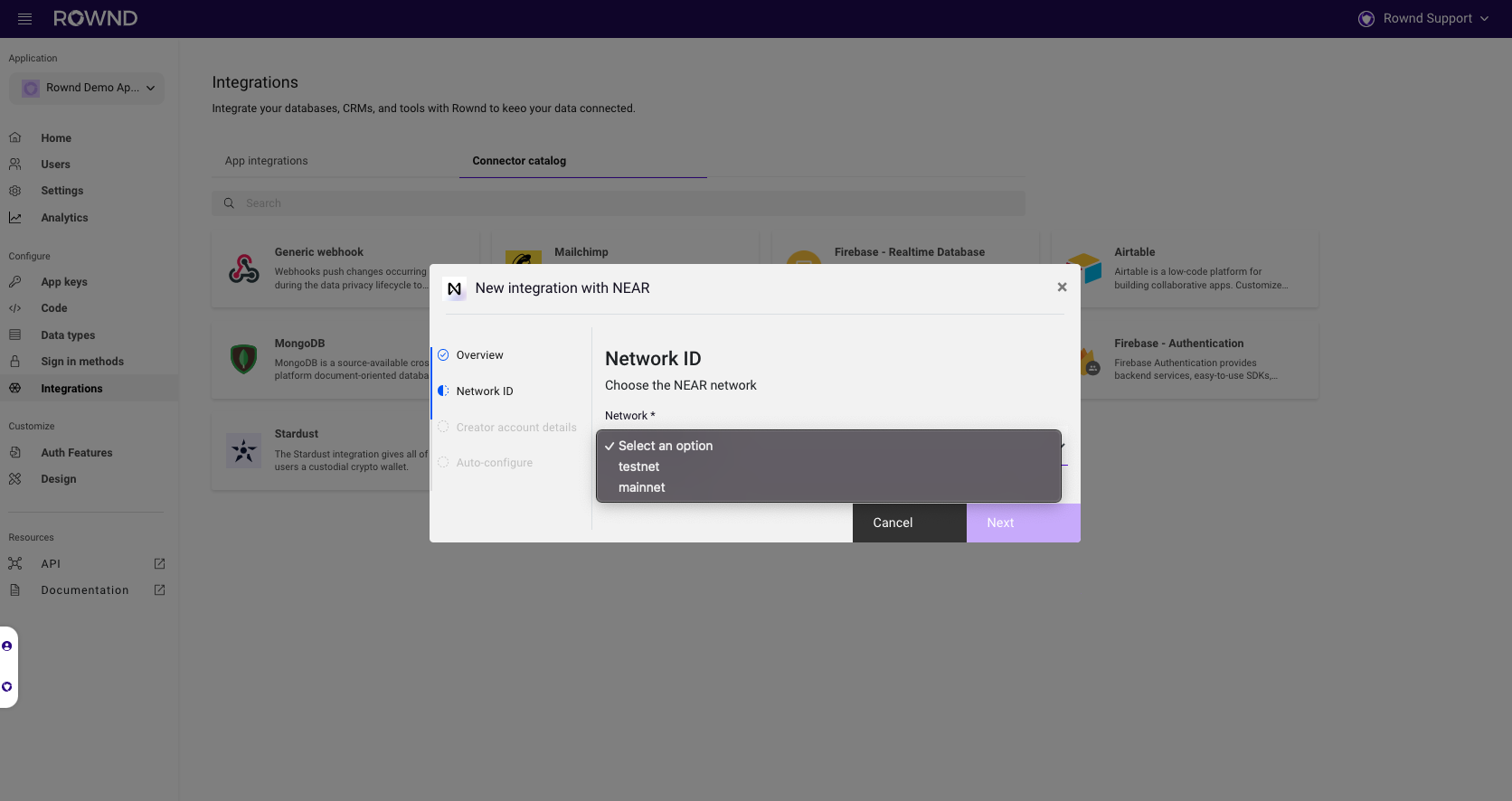 Select network