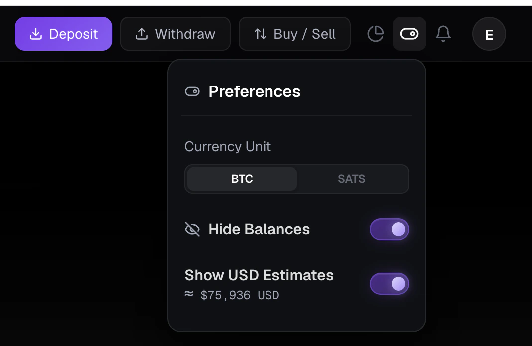 Header Preferences Header Preferences
