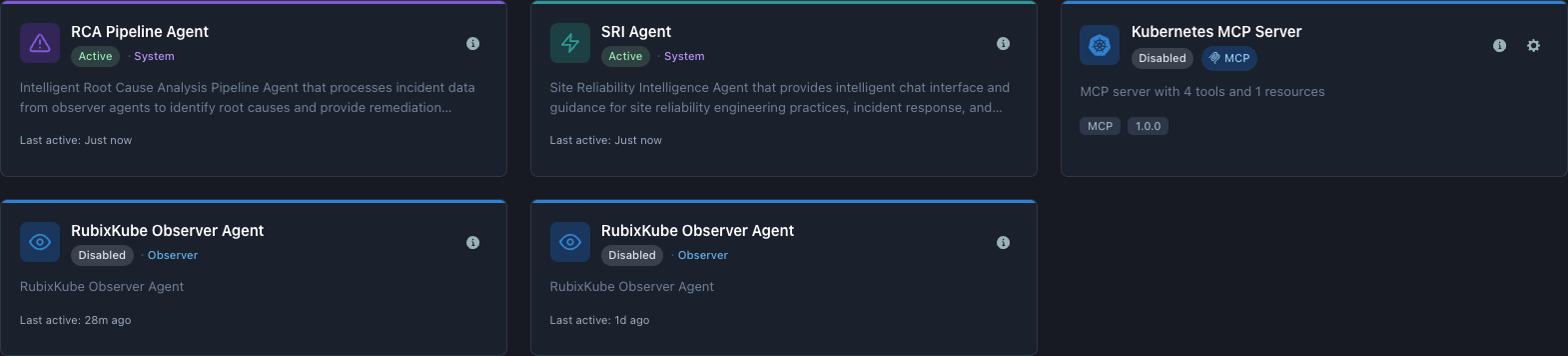 All agents and tools list