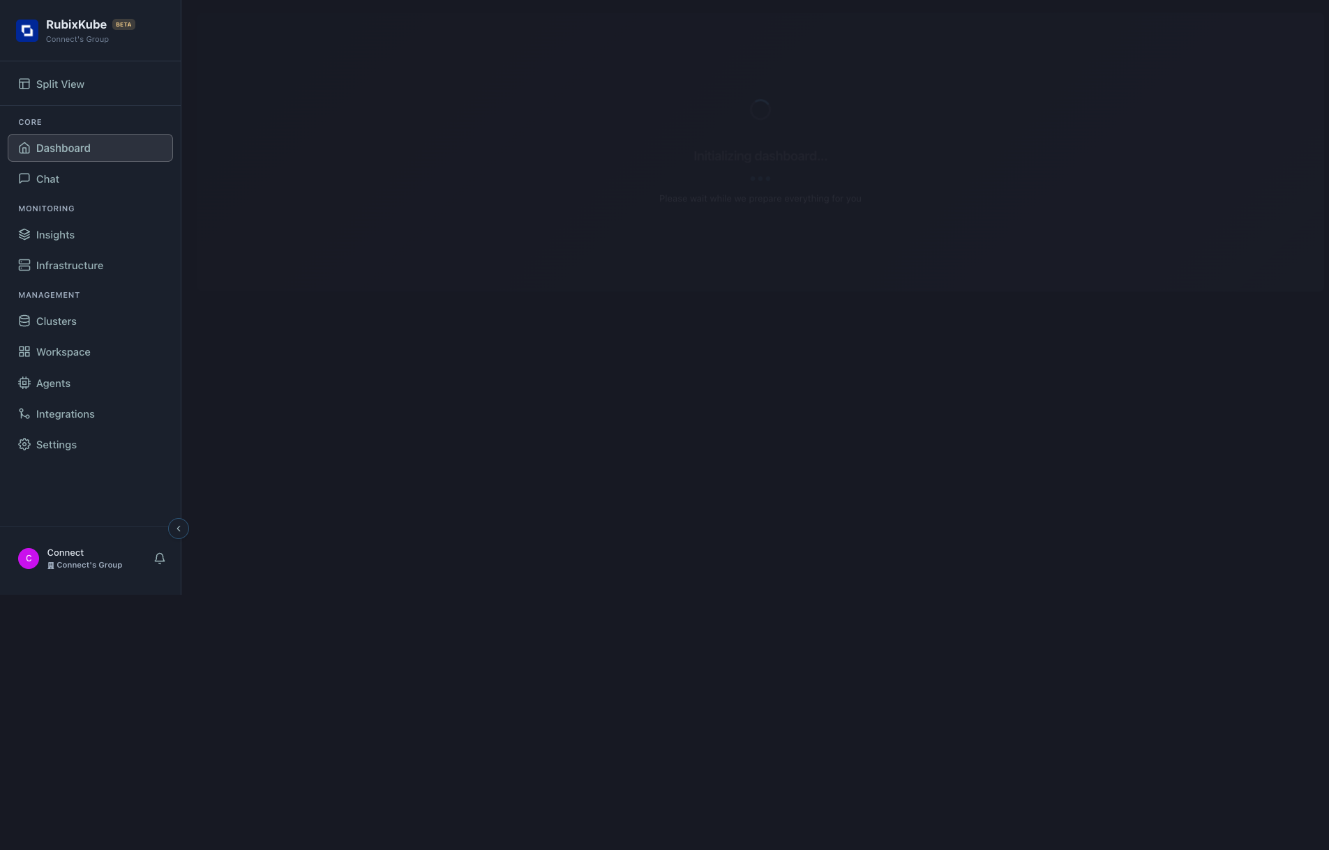 Dashboard after resolution