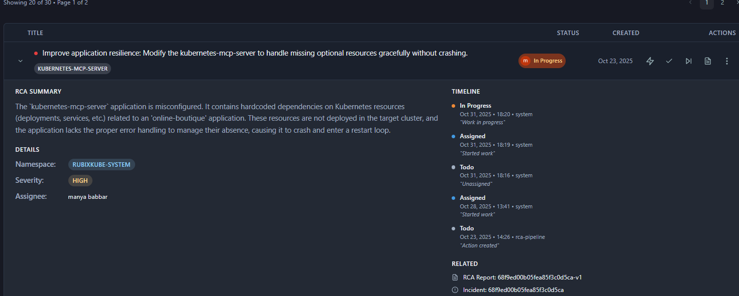 Stage 2: In Progress status with replay option