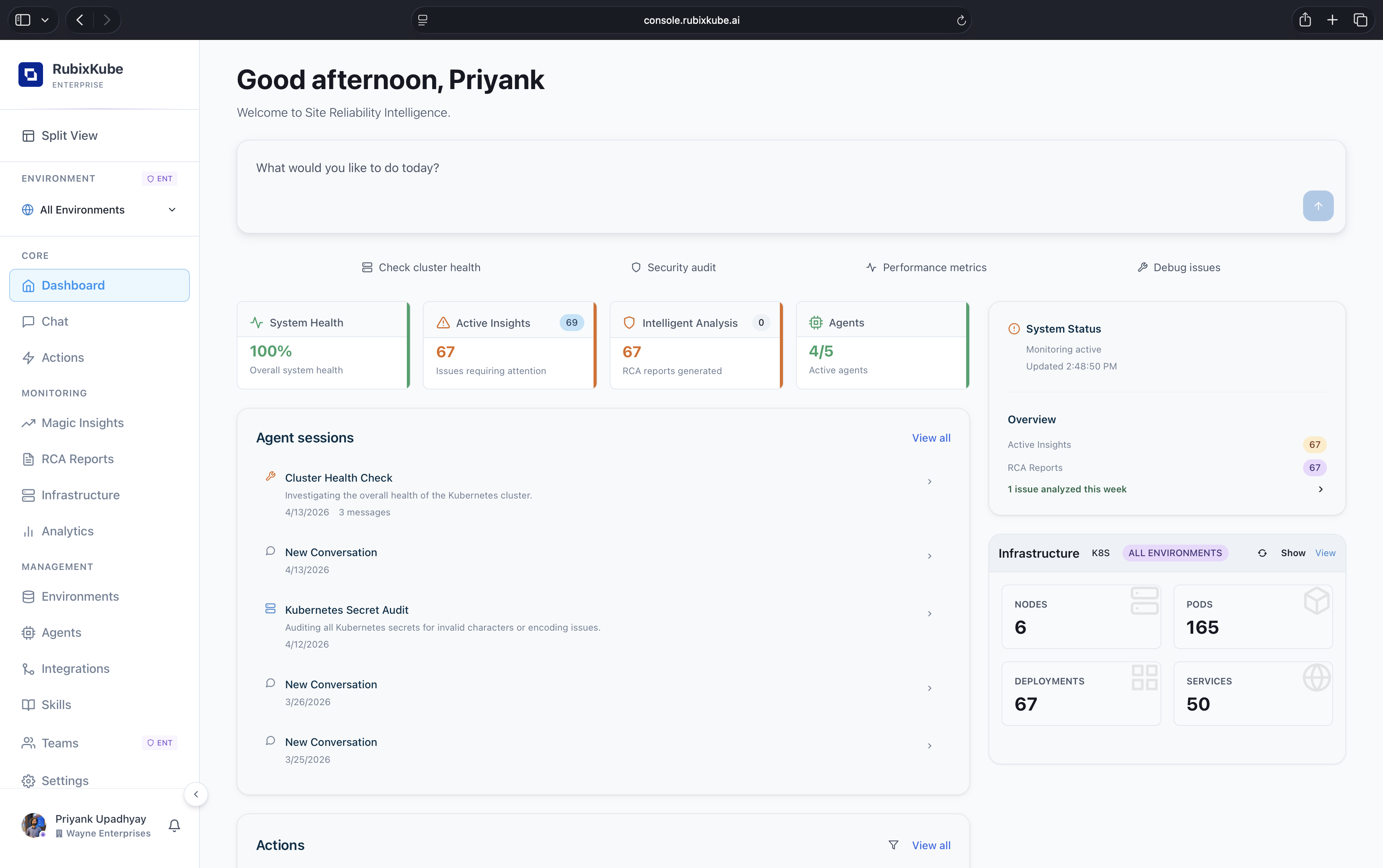 Dashboard - RubixKube Docs