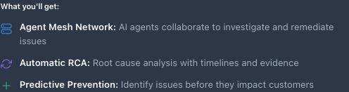 Connect dialog features