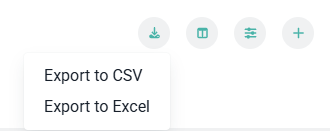 Export the Current Filtered List to CSV or Excel