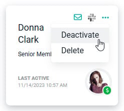 Deactivate Member
