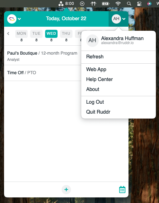 Accessing the Web App and Ruddr Help Center