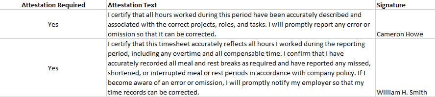 Timesheet Report Export