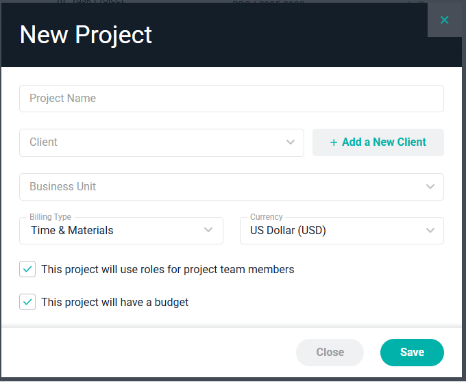 Create A New Project 2 2