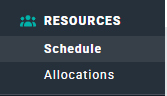 The Resources Navigation Option will Display when the Feature is Enabled
