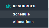The Resources Navigation Option will Display when the Feature is Enabled