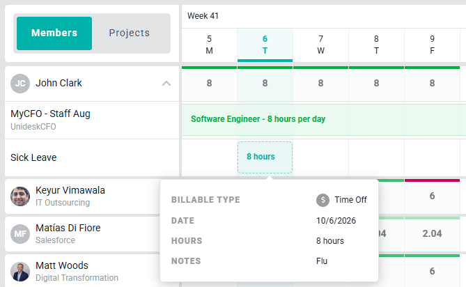 Individual Time Off Allocations Created from Time Off Time Entries