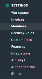 Settings Menu